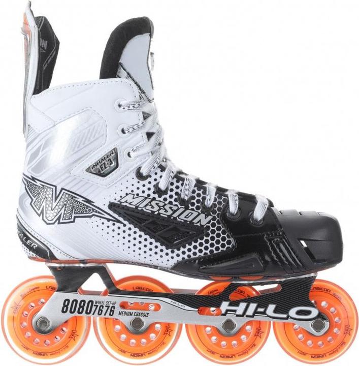 Immagine prodotto Mission Pattini da hockey in linea Inhaler FZ-3 SR (SR 11.5 - 47.5, E) (16.5, 17.5, 18.5, 19.5, 20.5, 21.5, 22.5, 23.5, 24.5, 25.5, 26.5, 27.5, 28.5, 29.5, 30.5, 31.5, 32.5, 33.5, 34.5, 35.5, 36.5, 37.5, 38.5, 39.5, 40.5, 41.5, 42.5, 43.5, 44.5, 45.5, 46.5, 47.5)