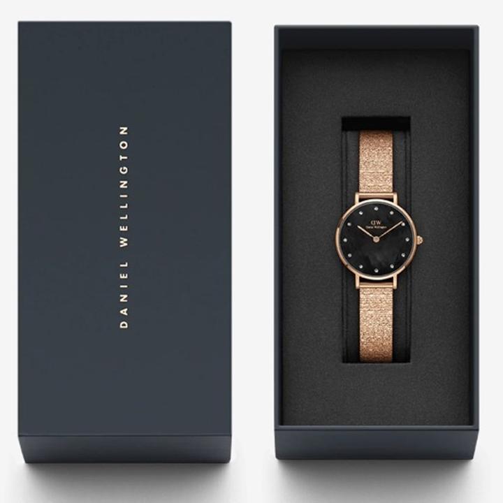 Image du produit Daniel Wellington Classic Petite Lumine Pressed Piano Rose Gold Black (Montre analogique, 28 mm)