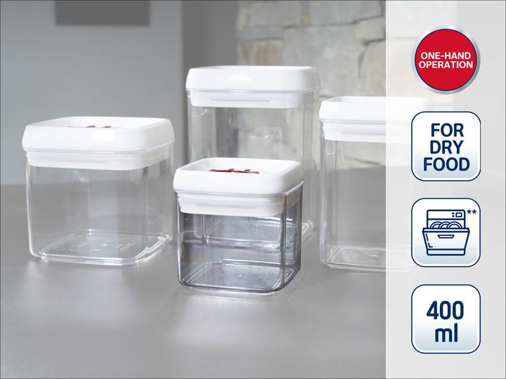Actual product image Leifheit Storage container Fresh&Easy 400 ml square (0.40 l)