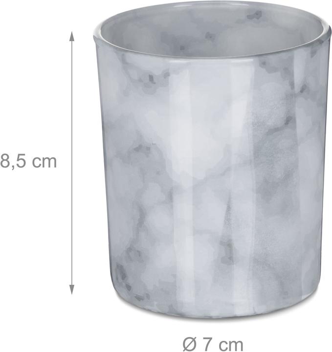 Actual product image Relaxdays 12x tealight jar (1 x, 7 x 7 x 8.5 cm)