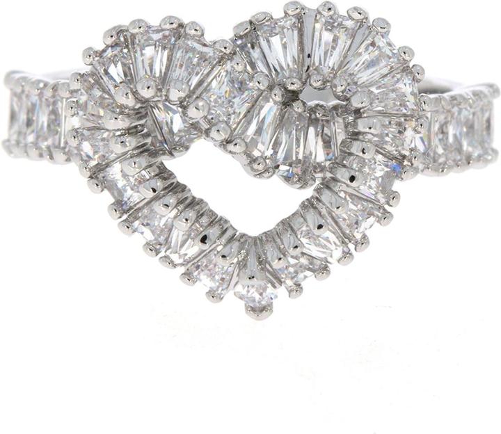 Produktbild Swarovski Matrix Cocktail Ring Verschiedene Schliffe Herz Weiss (58)