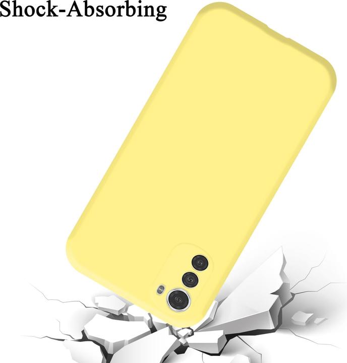 Actual product image Cadorabo TPU Liquid Silicone Case Cover for Motorola MOTO E32 4G / E32S (Motorola Moto E32s)