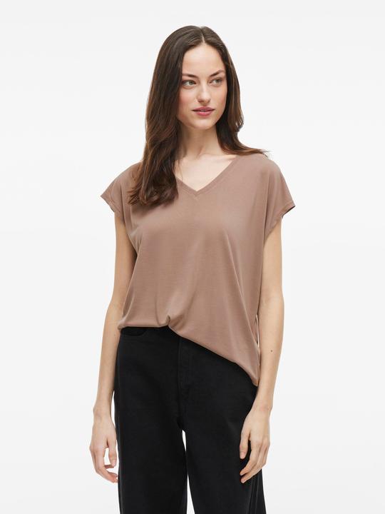 Actual product image Vila V-neck top with short sleeves (XS)