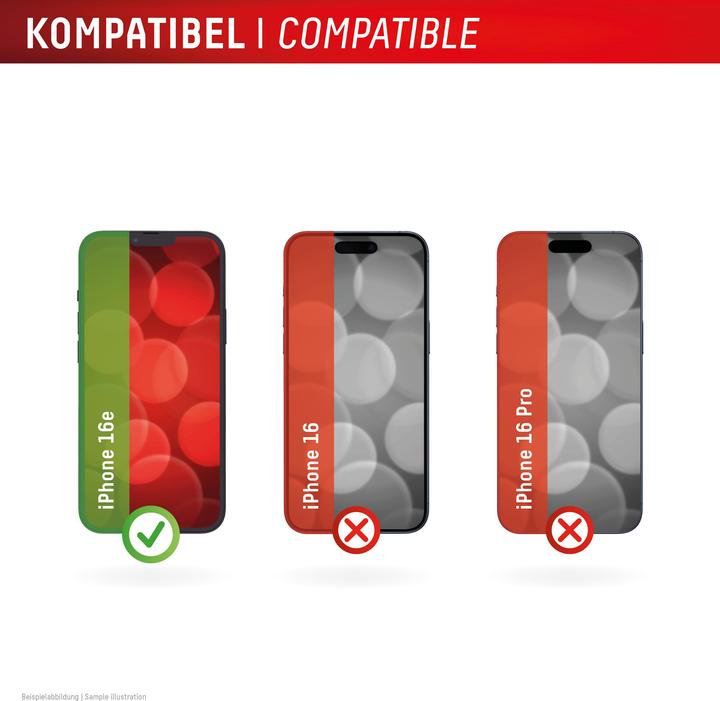Image du produit Displex Real Glass, 2D Panzerglas + Handyhülle (1 pièce(s), Apple iPhone 16e)