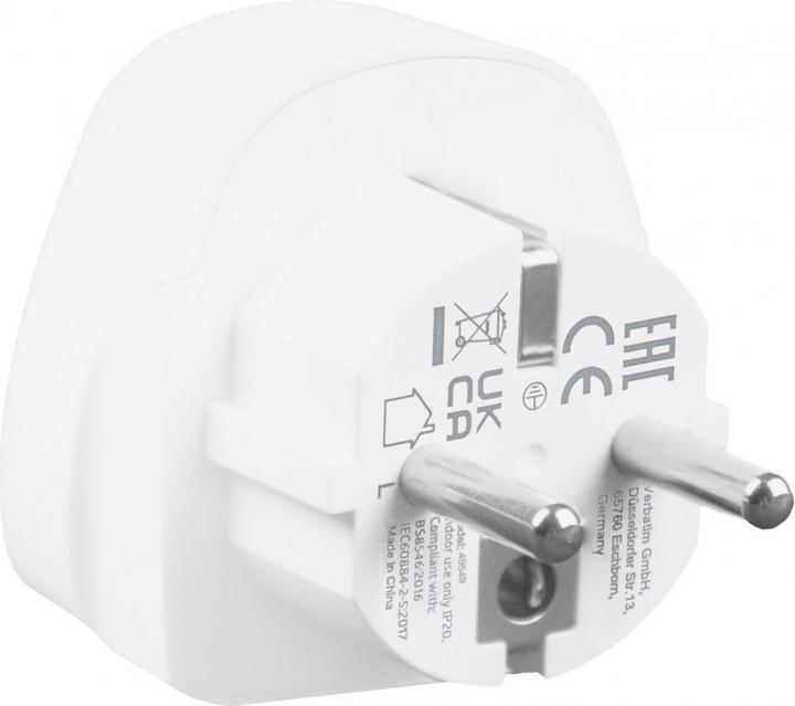 Actual product image Verbatim Travel Plug 'World to Europe