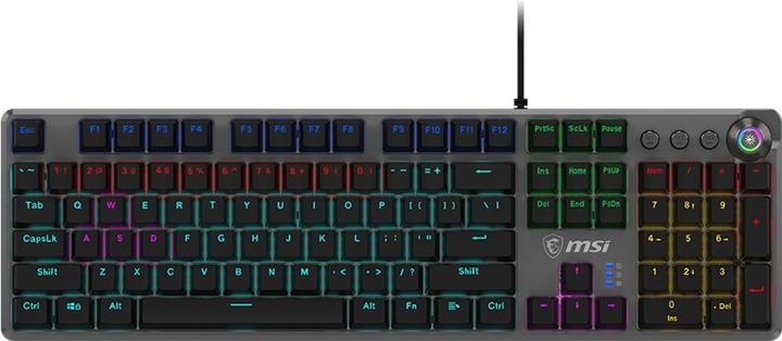 Actual product image MSI Forge GK310 RED DE GAMING Keyboard OS1-8ZA8013-000 retail (DE, Cable)