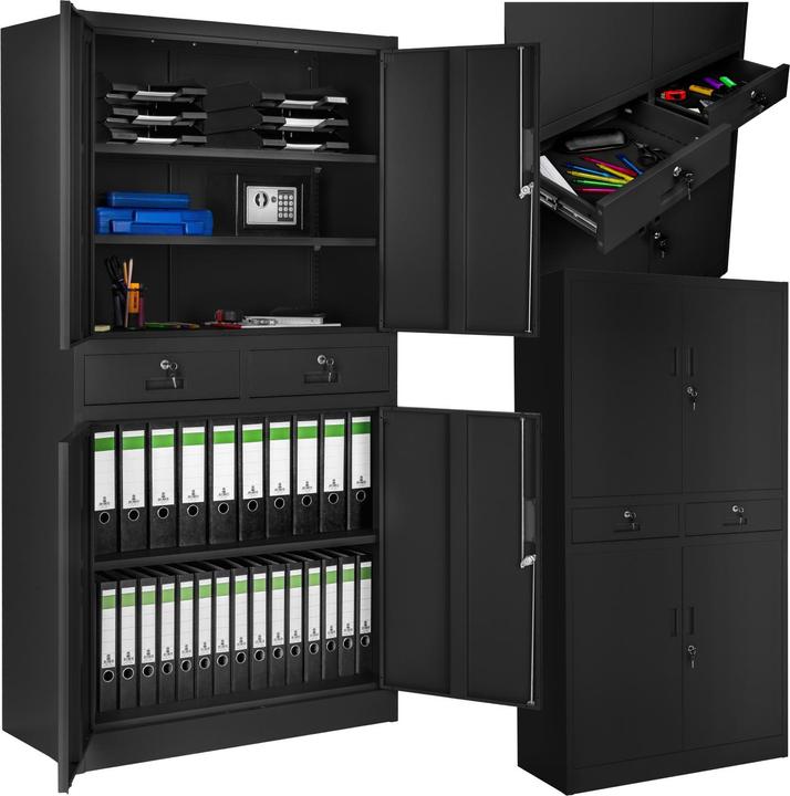 tectake Filing cabinet (80 x 40 x 180 cm)