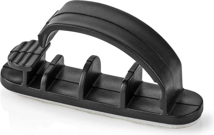 Immagine prodotto Nedis Gestione dei cavi Clip bloccate 3 pezzi Silicone 55 mm Nero (Fascette in plastica, 55 mm, 3 pz.)