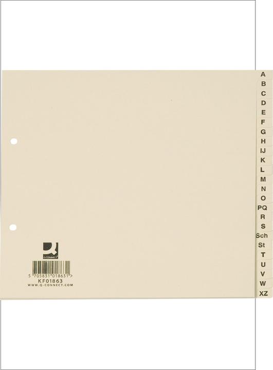 Actual product image Q-Connect Partial cardboard register