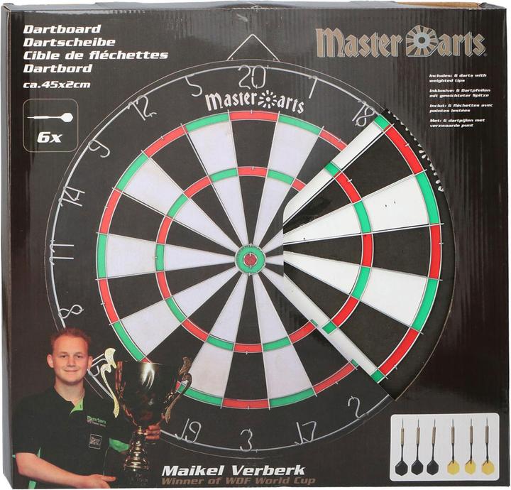 Actual product image Master Darts Dartboard with arrows
