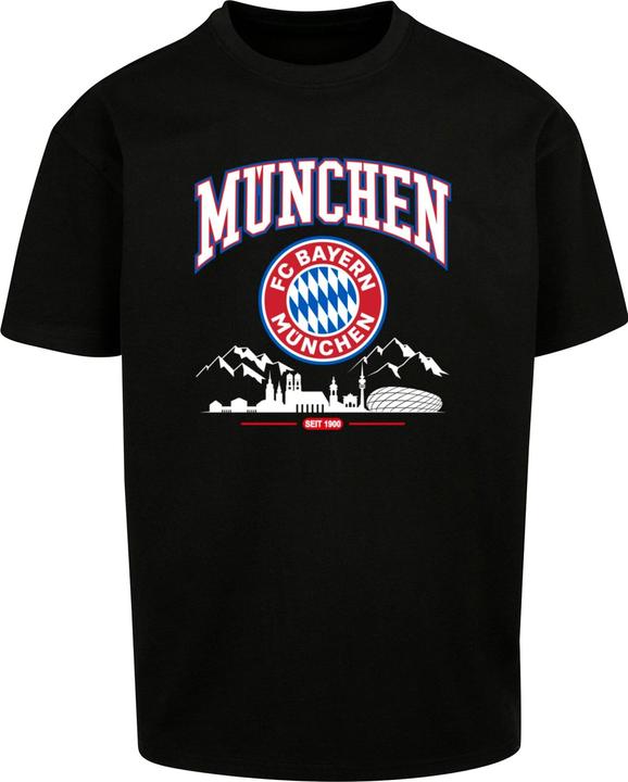 Actual product image FC Bayern München FC Bayern Skyline for grey Heavy Oversize Tee - 115313 (XXL)