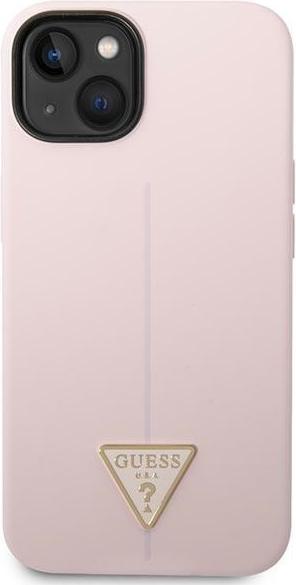 Produktbild Guess GUHCP14SSLTGU iPhone 14 6,1" fioletowy/purple hardcase Silicone Triangle (Apple iPhone 14, Apple iPhone 15, Apple iPhone 13)