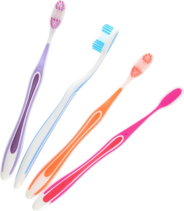 Actual product image Van der Meulen Plastic toothbrush (Medium, 1 x)