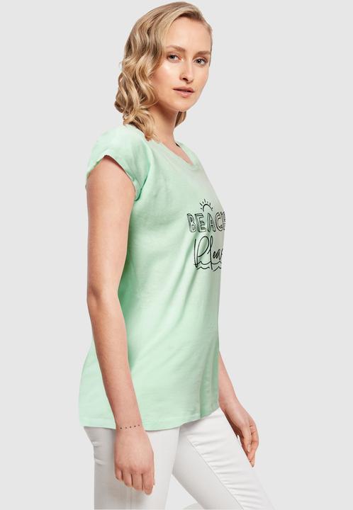 Produktbild Merchcode Ladies Beach Please Extended Shoulder Tee - 112615 (L)