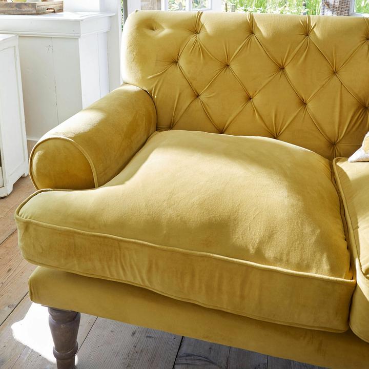 Image du produit Loberon Canapé Carme jaune (3 places)
