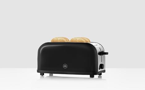 Actual product image OBH Nordica Manhattan Black 4 4 slice(s) 1400 W Black, Stainless steel