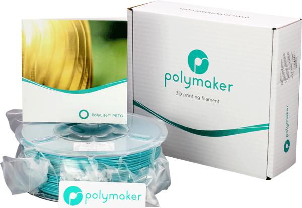 Actual product image Polymaker PolyLite PETG V2 - Teal - 1.75mm (PETG, 1.75 mm, 1000 g, Turquoise)