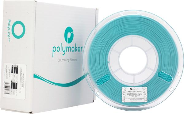 Actual product image Polymaker PolyLite PETG V2 - Teal - 1.75mm (PETG, 1.75 mm, 1000 g, Turquoise)