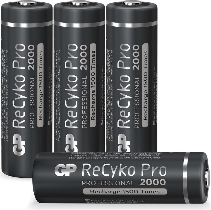 Produktbild GP Batteries ReCyko Pro (4 Stk., AA, 2000 mAh)