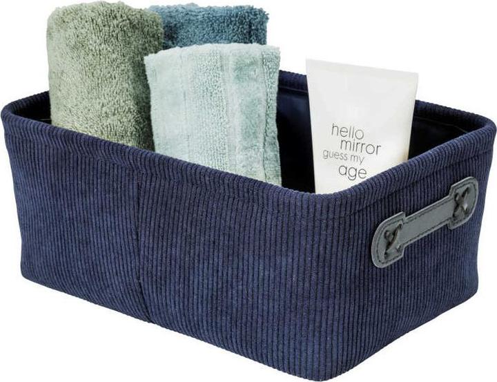 Image du produit Wenko Corbeille de salle de bain Anela, bleu foncé