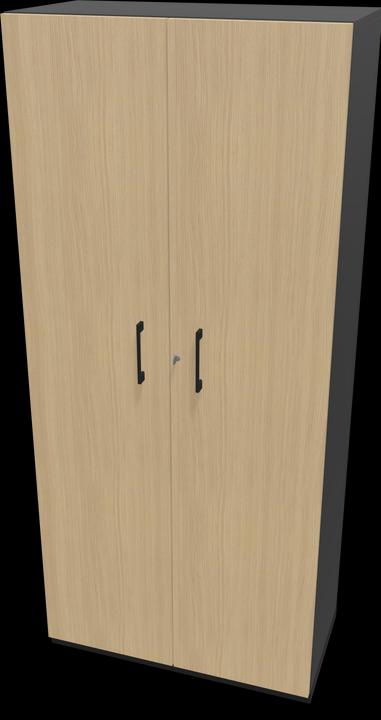 Oak decor bleached, Black, Dark grey
