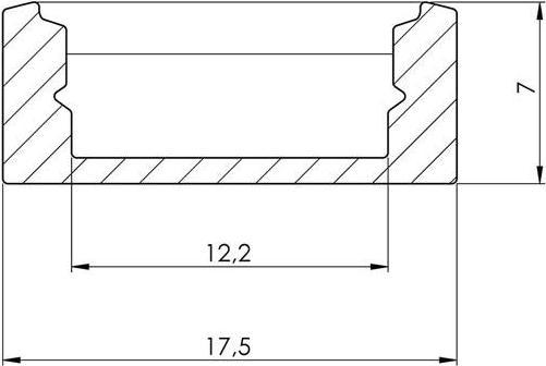 Produktbild LEDsON SLIMLINE 7 mm - ALUMINIUMPROFIL F?R LED-STREIFEN - SILBER - 2 m (200 cm, Indoor)