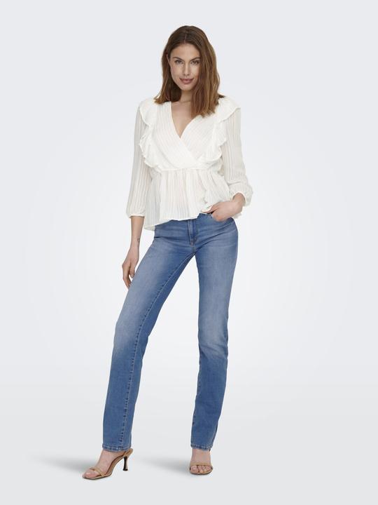 Actual product image Only Wrap-around ruffle top (L)