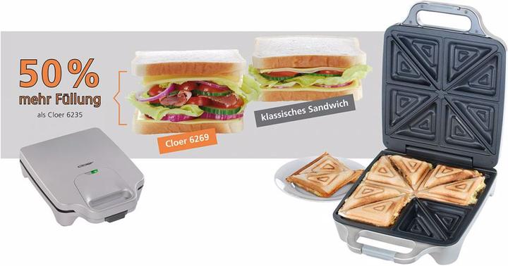 Produktbild Cloer XXL-Sandwichmaker