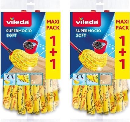 Produktbild Vileda SuperMocio Soft Wischmop Ersatz 2er Pack 2 St. 11099 (2 Stk.)