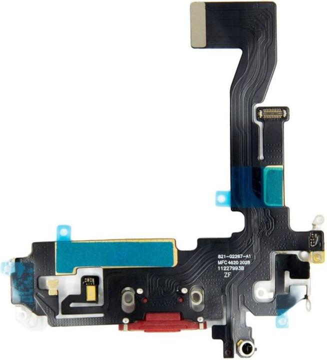 Actual product image - iPhone 12/12 Pro Flex Cable with Charging Connector Red (12)