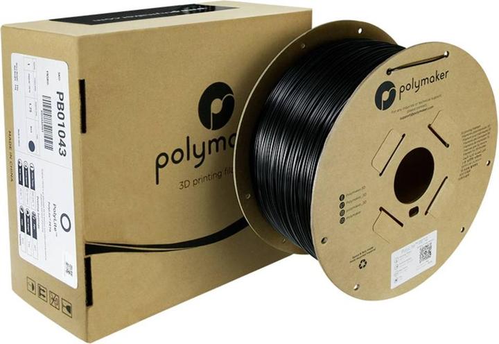 Image du produit Polymaker PolyLite PETG (PETG, 1.75 mm, 3000 g, Noir)