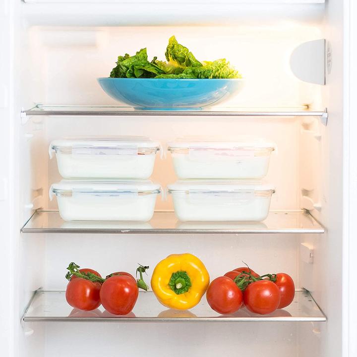 Actual product image Grizzly Fresh food containers, 4 x 640 ml Rectangular (0.64 l)