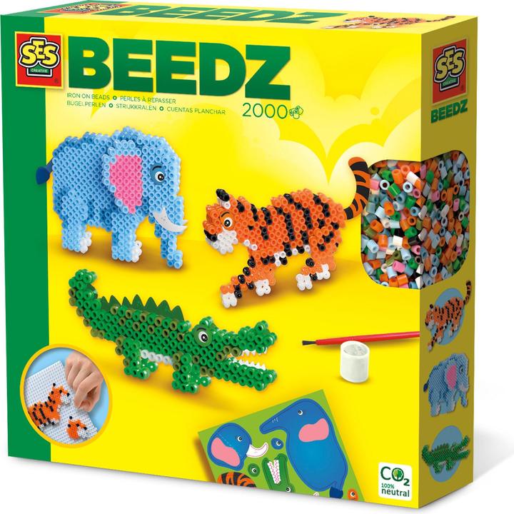 Actual product image Ses Beedz Ironing Beads Safari Animals 2000 Pieces