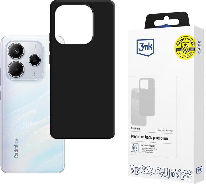 Produktbild 3MK Matt Case for Xiaomi Redmi Note 14 5G - black (Xiaomi Redmi Note 14 5G)