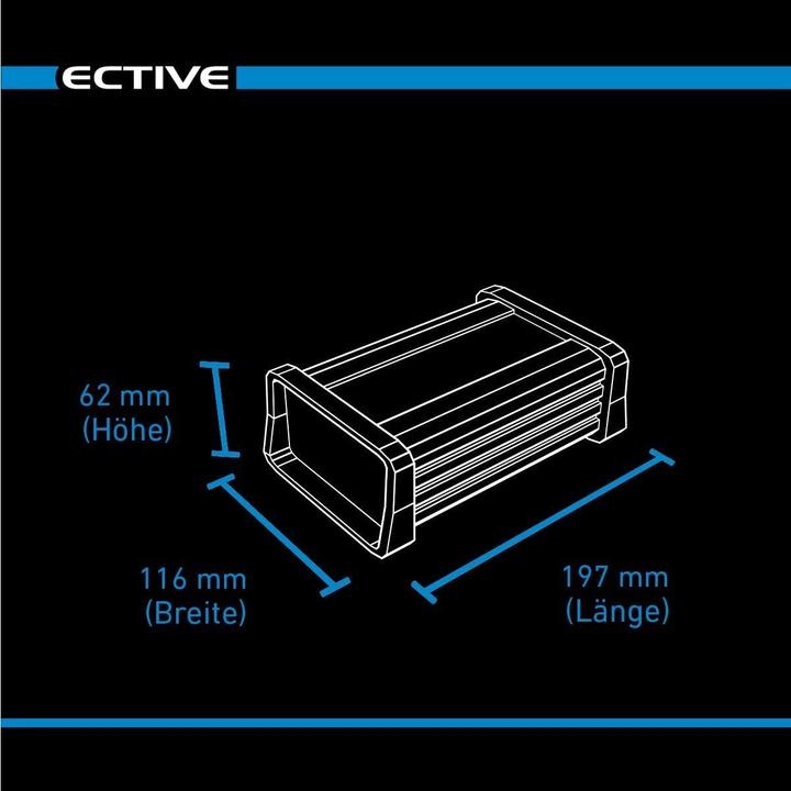 Produktbild Ective 12A 12V Lithium-Batterieladegerät Multiload 12 LFP 8-Stufen für LiFePO4-Batterien (12V, 12 A)