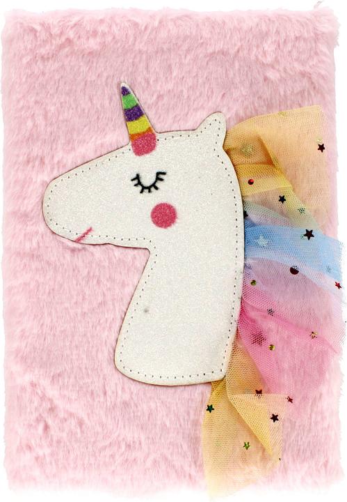Produktbild Starpak Notizbuch A5 Plüsch Einhorn (A5, Liniert, Weicher Einband)