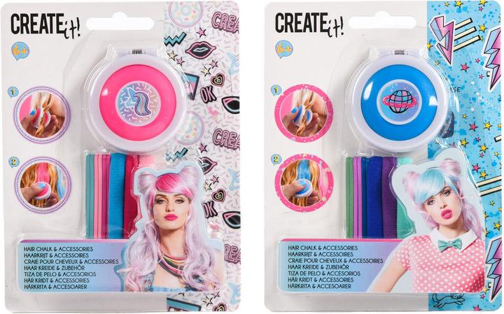 Image du produit Create It! Créez le! Craie pour cheveux & Bijoux de cheveux Galaxy Neon