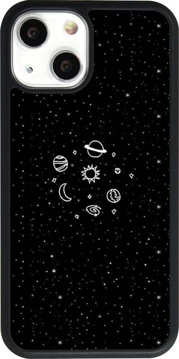 Image du produit PhoneLook Coque Silicone rigide noir Space Doodle (Apple iPhone 13 mini)