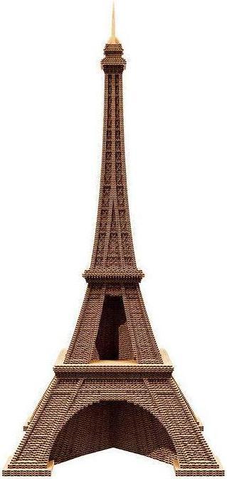 Actual product image Cartonic Eiffel Tower - 3D cardboard model