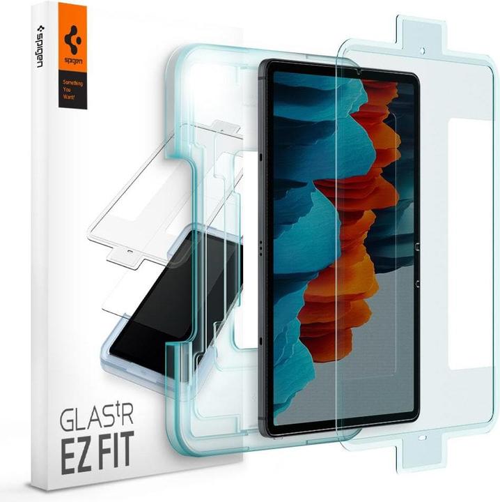 Spigen EZ FIT GLAS.tR (1 Stück, Galaxy Tab S7, Galaxy Tab S8)