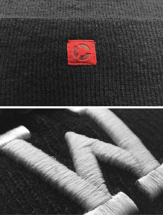 Actual product image Masterdis Letter Cuff Knit Beanie (One size)