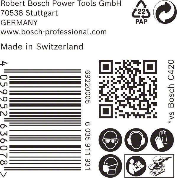 Actual product image Bosch Professional Zubehör Accessories 2608901657 Sanding paper for orbital sander grain 120 ( (G120)