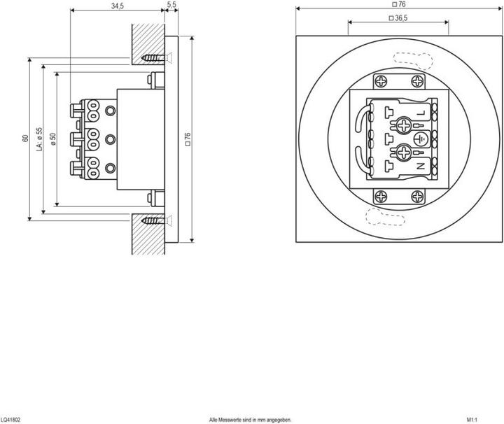Produktbild EVN-Lichttechnik LED Wandeinbauleuchte (55 lm)