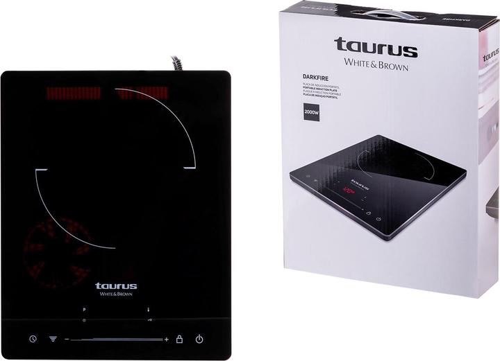 Actual product image Taurus RECHAUD INDUCTION WHITE&BROWN DARKFIRE 974670000