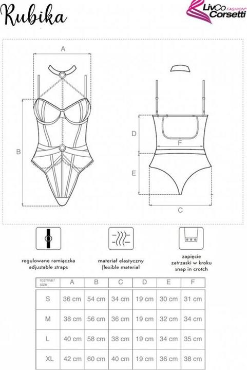 Actual product image LivCo Corsetti Fashion Rubika body (XL)