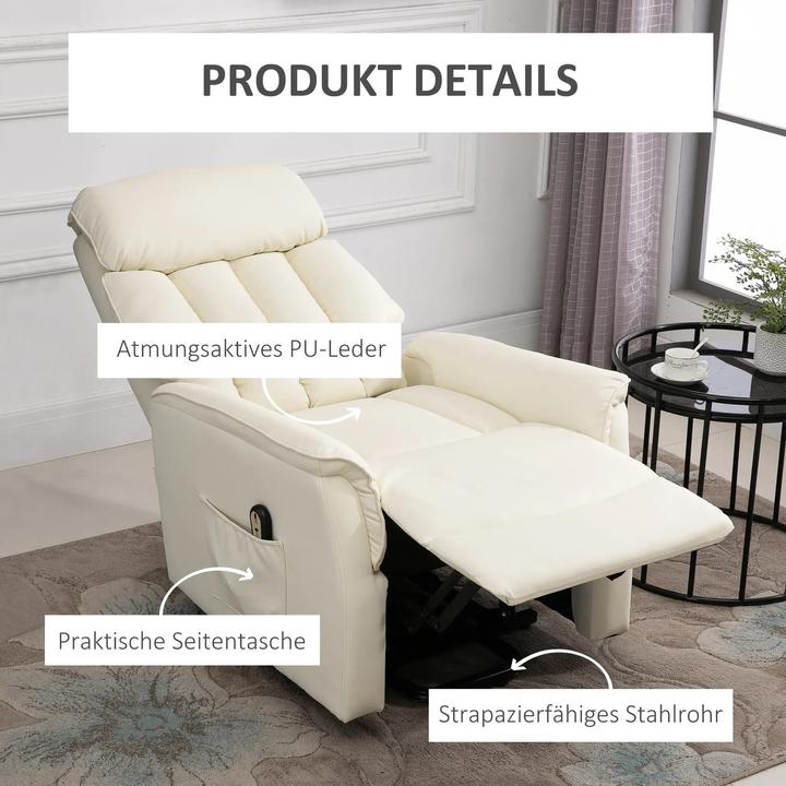 Immagine prodotto Swisshandel24 Poltrona stand-up Poltrona TV Poltrona con ausilio stand-up funzione reclinabile elettrica