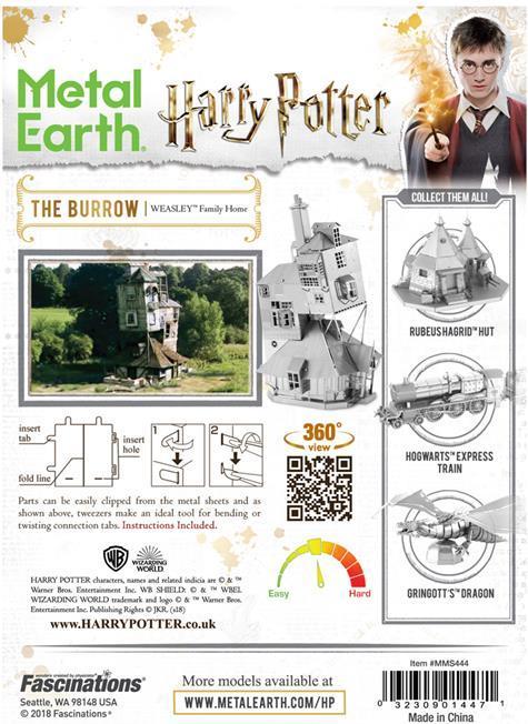 Actual product image Metal Earth Harry Potter The Burrow