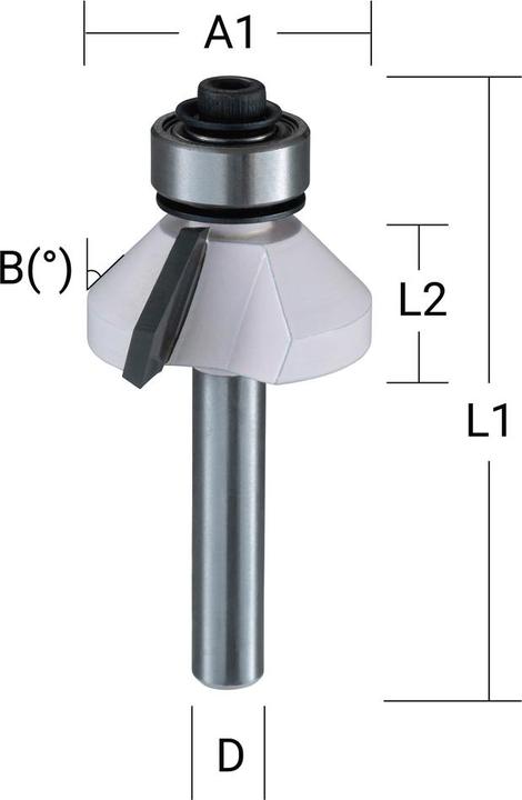 Produktbild Makita Fasen- und Profilfräser mit Anlauflager
