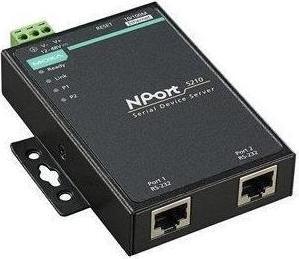 Moxa NPORT 5210-T - RS-232-Geräteserver mit 2 Anschlüssen, Betriebstemperatur -40 bis 75 °C