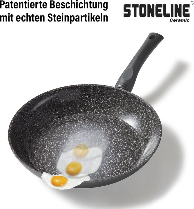 Produktbild Stoneline CERAMIC Kochgeschirr-Set, 6-tlg. mit Glasdeckeln (20 cm, Pfannenset + Topfset, Aluminium)